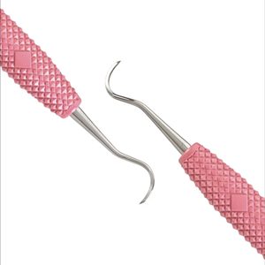 Raspador dental Jack Sickle de doble punta con mango hueco de 10 mm, instrumento quirúrgico de acero inoxidable esterilizable para higiene dental - Product Image 3