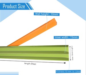 Profilo a E in PVC Rigido – Guida per Porta Scorrevole a Doppio Binario da 23mm – Profilo in Plastica da 2,7m per Mobili e Bordi di Armadi - Product Image 3
