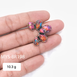 <b>925</b> <b>Silver</b> <b>Rings</b> Pink Oyster Turquoise Gemstone <b>925</b> <b>Silver</b> Fine <b>Rings</b> High Polish Sterling <b>Silver</b> <b>Rings</b> Bulk Wholesale Jewelry - Product Image 2