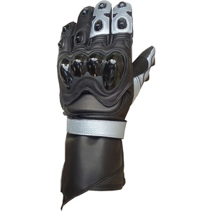 Gants de course unisexes MIX STYLE en cuir de chèvre et polyuréthane à doigts entiers, compatibles écran tactile, avec fermeture auto-agrippante, pour sports de plein air - Product Image 2