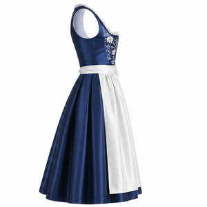 Robe Dirndl Allemande Haut de Gamme Personnalisée, Fabricant de Costumes Traditionnels Bavarois pour l'Oktoberfest, Vente en Gros, Robe de Servante Brodée Florale Traditionnelle - Product Image 3