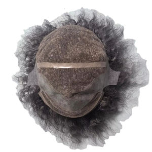 Peluca Completa de Cabello Humano 100% Natural con Cabello Rizado Indio Remy - Product Image 1