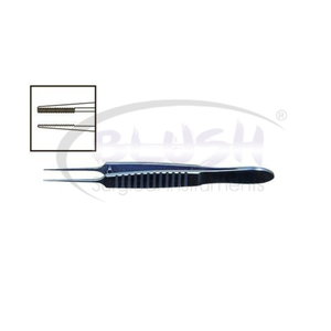 Pinzas de Iris Serradas Bishop-Harmon de Titanio, Instrumento Oftálmico Microquirúrgico para Manipulación de Tejidos de Blush Surgical - Product Image 2