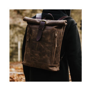 Mochila de cuero multiusos, mochila de cuero para hombre, estilo casual de negocios, mochila de cuero para mujer, uso diario - Product Image 5