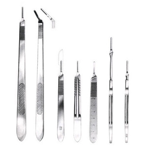 Manche de scalpel chirurgical manuel pour implants dentaires (Modèle DI-504) - Acier inoxydable certifié CE, poignée ergonomique, différentes tailles - Product Image 1