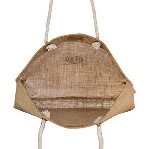 <b>Foldable</b> Jute Shoulder <b>Bag</b> Lightweight Reusable Tote for Grocery Travel and Bulk Export Supply - Product Image 2