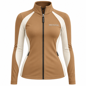 Chaqueta ecuestre personalizada de alta calidad para mujer, camisa premium de manga larga con cremallera para equitación y salto. - Product Image 1