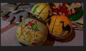Country Limited Handmade High Quality <b>Red</b> White Stripe Christmas Bauble 8cm Shatterproof Plastic Ornament - Product Image 3