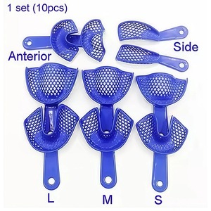 Bandeja de Impresión Dental de Plástico, Retenedor de Dientes Autoclavable, Soporte para Modelo de Dentadura Superior e Inferior, Instrumentos Orales Manuales - Product Image 1