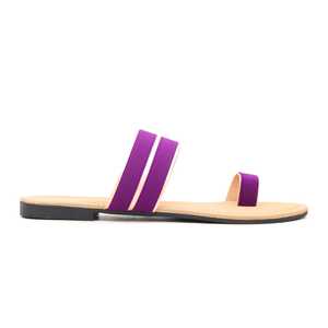Sandalias de tacón moradas CL1281 Chappal informal para uso diario - Product Image 2