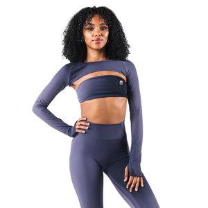 Camiseta Corta para Mujer, Color Azul Ancla, Suave y Elástica, Manga Corta, para Gimnasio, Yoga, Entrenamiento - Product Image 1