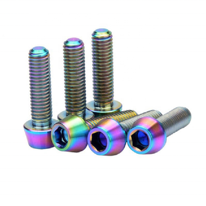 SDPSI DCTHexagon soquete DIN912 cabeça cônica titânio Gr5 Ti ouro soquete cônico parafuso parafusos de freio - Product Image 2