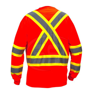 Sweat-shirt de sécurité réfléchissant imperméable de qualité industrielle ANSI Classe 2 avec logo personnalisé pour les environnements de travail intensifs - Product Image 5