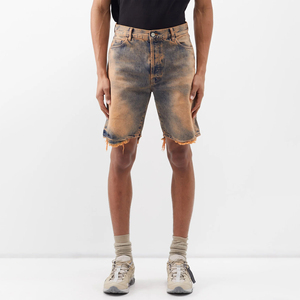 Shorts en jean pour hommes 2025 – Qualité supérieure, coupe ample avec poches cargo, 100 % polyester, couleur unie, décontracté, respirant, séchage rapide, petit prix - Product Image 1