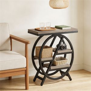 <b>Small</b> <b>Side</b> <b>Table</b> with Storage Rack As Tea Coffee or Snack <b>Table</b> Console <b>Tables</b> Product - Product Image 1