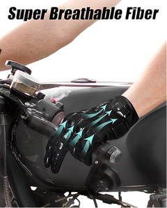 Motorbike Gloves Professional Grade Anti Slip <b>Grip</b> Gloves for Maximum Handlebar <b>Control</b> Stability and Riding Precision - Product Image 6