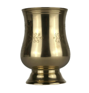 Verres à vin en aluminium poli miroir, design moderne, pour la vente en gros, utilisation en bar et restaurant, faits à la main, compatibles lave-vaisselle - Product Image 5