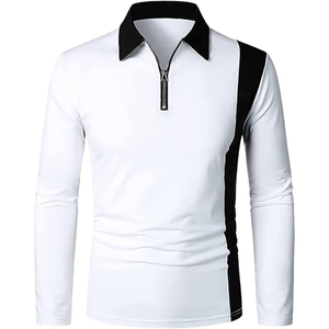 Camisas Polo al por Mayor con Cierre de Cremallera, 100% Algodón, Calidad Premium, Camisas Polo Personalizadas con Logotipo para Hombre, Pedidos al por Mayor - Product Image 1