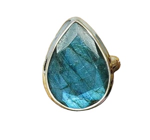 Anillo de Eternidad de Plata 92.5 Chapado en Oro con Turquesa, Joyería de Regalo para Ella - Product Image 1