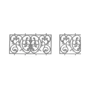 Exquisita Tapa de Poste de Aluminio con Diseño de Flor de Lis, Adorno Decorativo para Cabeza de Lanza de Valla y Barandilla, para Portones de Villa - Product Image 1
