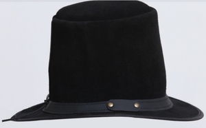 Chapeau de cowboy en cuir de style occidental pour adultes - Ranch, équitation, rodéo, mode extérieure, large bord, qualité durable - Product Image 2