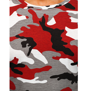 Mens <b>Camouflage</b> Print Tee Shirt Streetwear Oversized Cotton Casual Loose Fit Short Sleeve Summer Top - Product Image 6