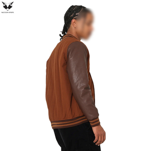 Street Wear Customization Logo Print Newest Design Breathable Fabric Men Winter Wear Varsity Jacket Top Product Bomber Jackets - Product Image 2
