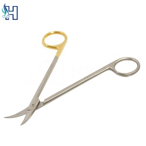 ผู้ผลิตเครื่องมือผ่าตัดสแตนเลส กรรไกรตัดไอริสพร้อมโลโก้สั่งทำ - Product Image 1