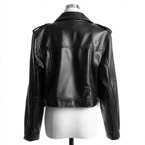 Veste en cuir de style Genz de haute qualité, très élégante et cool - Product Image 6