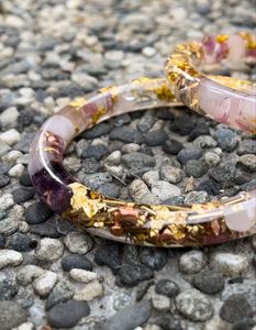 Eternal Bloom Resin Bangles Petal Dream Resin <b>Kada</b> Garden Glow Resin Bangles Floral Whisper Resin Cuff Nature Drop Resin Bangles - Product Image 1