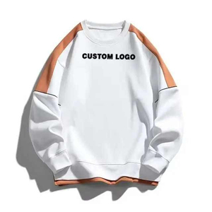 เสื้อสเวตเชิ้ตคอกลมผ้าฝ้าย 100% คุณภาพสูงสำหรับผู้ชาย แบบกำหนดเองได้  ผ้าฟลีซกันหนาว เป็นมิตรกับสิ่งแวดล้อม กันน้ำ ย้อมสีพื้น  รุ่นใหม่มาแรง - Product Image 3