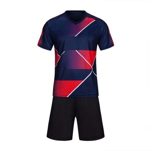 Tenue de football personnalisée de haute qualité pour hommes, 100% polyester, imprimée, respirante, à séchage rapide, ensembles d'entraînement, maillot pour adultes - Product Image 4