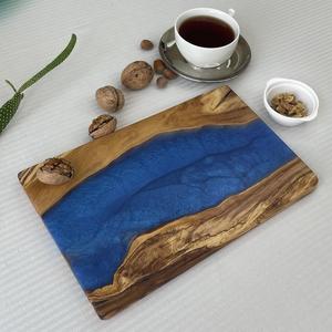 Tabla de Cortar de Madera y Resina de Lujo, Hecha a Mano, Tabla de Cocina Resistente para Servir Carne, Queso, Frutas y Verduras - Product Image 6