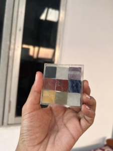 แผ่นหินคริสตัลทรงพีระมิดเก้าเหลี่ยม รุ่น GENUINE SPARCELS RAIS AGATE จากกูร์การัต สำหรับวัสดุวัสดุศาสตร์วัสดุภูมิภาควิทยา (Vastu)  หินขัดเงาสำหรับสร้างพลังงาน - Product Image 2