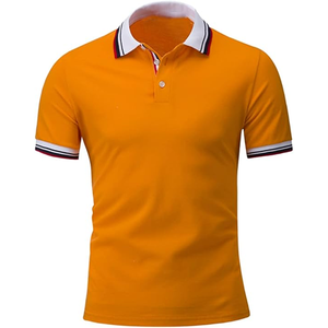 เสื้อโปโลผู้ชายลำลองสีพื้น คอปกมีลาย ทรงเข้ารูปทันสมัย เหมาะสำหรับใส่ทุกวันในช่วงฤดูร้อน - Product Image 2