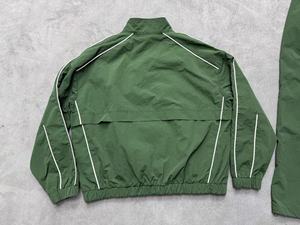Conjunto Deportivo Urbano para Hombre, Transpirable, de Secado Rápido, Chaqueta Ligera de Primavera, Pantalones con Costuras Verdes - Product Image 4