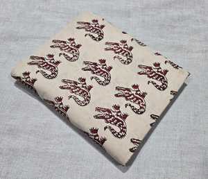 Tela de algodón Sanaganeri con estampado en bloque, tela estampada a mano en Jaipur, tela india para vestidos, proveedor mayorista de tela de algodón. - Product Image 6