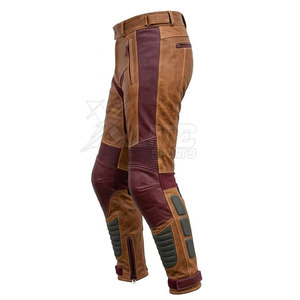 Pantalones de Motocicleta de Cuero Transpirable con Costuras Resistentes y Diseño de Seguridad, Sensación Suave, Unisex, para Todas las Estaciones, Estándar de Exportación - Product Image 4