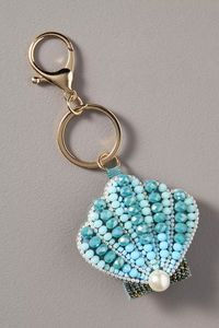 Luxury Handmade Beaded Embroidery <b>Keychain</b> Stylish Purse Charm and Key Holder Elegant Hand Embroidered Beaded <b>Keychain</b> Colorful - Product Image 4