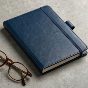 Aurelux RE0510 <b>A5</b> PU Velvet Premium Case Bound <b>Diary</b> with Elastic Lock Custom Logo Printing Multicolor Cover for Corporate Use - Product Image 4