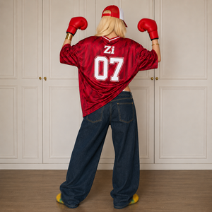 Women's American Football Jersey Oversized Mesh Game Shirt Custom Logo Printed Embroidery Team Uniform Streetwear OEM ODM - Product Image 3