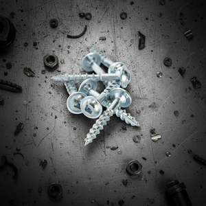 สกรูหัวจม PDC เมตริก/นิ้ว สำหรับงานไม้ เจาะเกลียวเองได้ หัวฟิลลิปส์/โพซิไดรฟ์ ชุบสังกะสี เหล็กกล้าคาร์บอน/สแตนเลส เกลียวหยาบ - Product Image 1