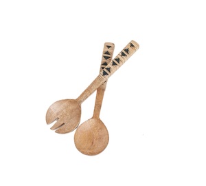 Modern Design Rattan <b>Salad</b> <b>Server</b> Wooden <b>Salad</b> <b>Server</b> With Rattan Handle <b>Salad</b> Tools <b>Salad</b> <b>Server</b> At Factory Wholesale Price - Product Image 1