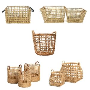 ตะกร้า PU เก็บของผักตบชวาแบบเปิดโล่งผลิตภัณฑ์จัดระเบียบบ้าน - Product Image 1