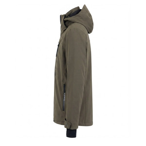 Veste de ski pour homme personnalisée, imperméable 10 000 mm, 100 % polyester, design bicolore, capuche, logo imprimé numérique, fermeture éclair en coton PP - Product Image 5