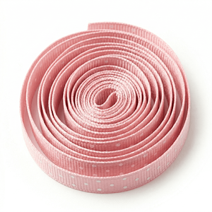 ริบบิ้นโกรเกรนลายจุดสีชมพูขาวขนาด 6 มม. ขายส่ง สำหรับทำโบว์เด็ก ห่อของขวัญ เครื่องประดับผม ตกแต่งห่อของขวัญ งานฝีมือ DIY - Product Image 2