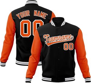 Men's High Quality Custom Made Baseball Letterman Varsity Jacket <b>Stand</b> Collar Wholesale Price Leather Sleeves for Winter Sale - Product Image 3