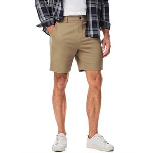 2025 hommes décontracté 100% coton sergé Cargo Shorts XS taille taille élastique cordon fermeture tissé-tricoté tissage Logo blanc - Product Image 1