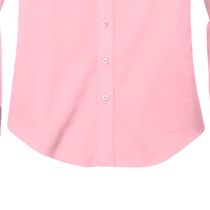 Camisa Oxford Rosa con Letras Griegas AKA para Mujer, Manga Larga, Cuello de Solapa, de Algodón, con Botones y Bordado, para Hermandades - Product Image 6