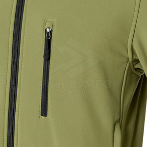 New Custom Design <b>Men's</b> Winter Softshell <b>Jacket</b> with Stand Collar Front Logo Zip-Up Closure-Eco-Friendly & <b>Lightweight</b> - Product Image 6